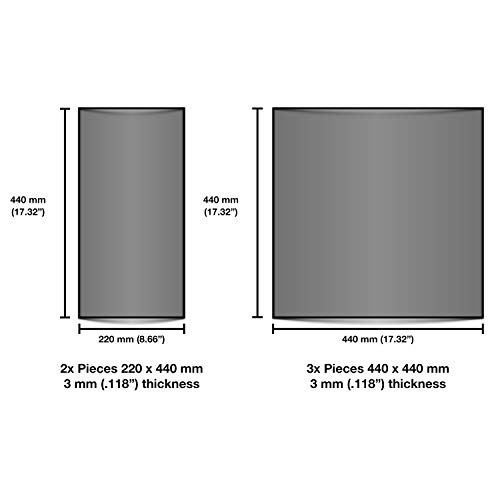 3D SOURCERER V1 Prusa IKEA Lack Plexiglass 3mm 5Pack Acrylic Kit for