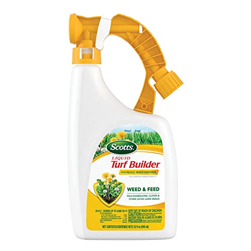 Scotts Liquid Turf Builder with Plus 2 Weed Control Fertilizer, 32 fl