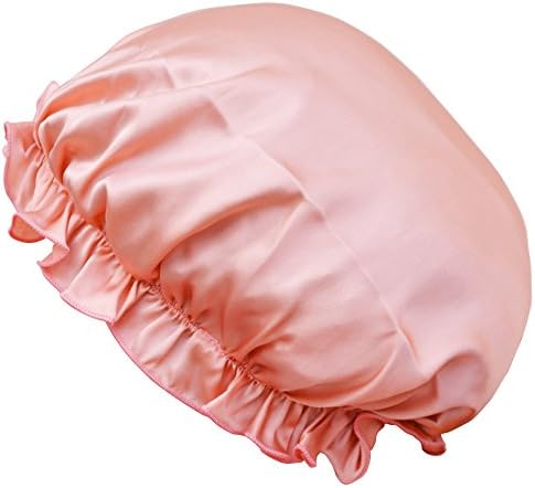 MSSilk Breathable Pure Silk Sleep Cap – Colorful Nightcap for Sleep | Hair Beauty (Rubber Red)