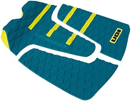ION surfboard footpad deck grip traction pad 3-pcs petrol / yellow