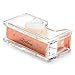 Zodaca Acrylic & Rose Gold Tape Dispenser, Deluxe Clear Office Desktop Tape Dispenser with One Tape [Medium Size] for Tape Below 3/4