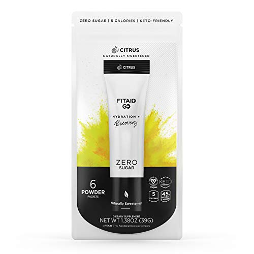 LIFEAID FITAID Go! Zero Sugar Recovery + Hydration Packet, BCAAs