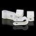 VIPMOON 100 Pcs 1/4 Inch R-Type Cable Clips Clamp Kit, Nylon Mounting Cord Fastener Clips with 100 Pack Screws for Indoor Outdoor Electrical Wire Management Organizer, White