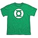 Popfunk Youth Green Lantern Logo T-Shirt for Boys & Stickers (Medium, Kelly Green)