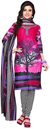 MINU Women's Cotton Unstiched Dress Material