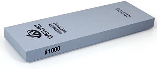LAVODA 1000 Grit Sharpening Stone Corundum Whetstone for Kitchen Knives
