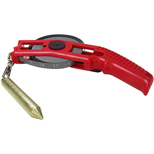 YJINGRUI Handheld Carbon Steel Oil Tank Gauging Tapes Explosion-proof Oil Gauging Tape (32ft)