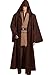 Cosplaysky Adult Tunic Hooded Robe Outfit for Jedi Costume Brown Version