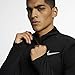 NIKE Men's Pacer Half-Zip Top, Black, Medium