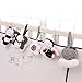 SHILOH Baby Infant Crib Stroller Mobile Hanging Rattles Set 5 PCS, Without Rings (White & Black)