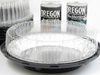 Click Here to See More Images 10 Inch High Dome Plastic Disposable/Reusable Pie Carrier #WJ45 (25)