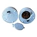 LANKER 24 Pack LED Tea Lights Candles, Flickering Blue Flameless Tealights, Long Lasting Battery Operated Fake Candles, Decoration for Halloween and Christmas (Blue - 24pcs)