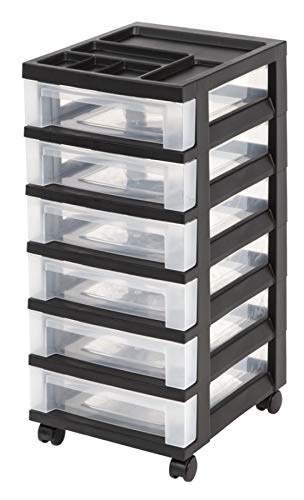 Office Depot Medium Plastic Storage Cart 6 Drawers 26 7 16in H X