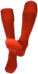 Mitre Junior Mercury Plain Football Socks Scarlet 3-6 UK Lightweight Breathable view 4