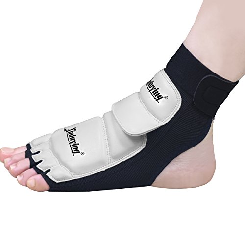 Xinluying Women Men Taekwondo Foot Protector Gear Martial Arts Fight