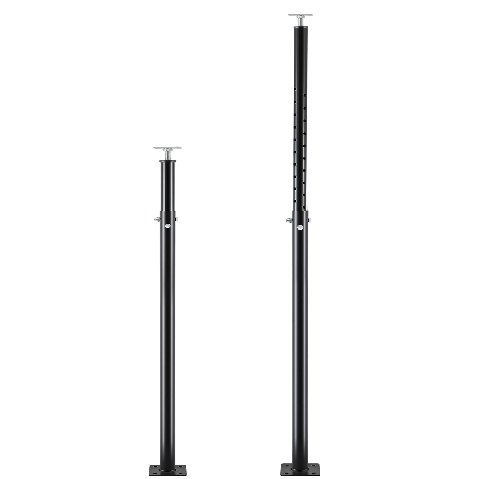 Yaocom 2 Pcs House Floor Jack Posts for Basement 4.6-8.2 ft Adjustable ...