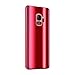 Galaxy S9 Case Galaxy S9 Plus Case 3 in 1 Full Body Plating Mirror Ultra Thin Skin Protective Cover for Samsung Galaxy S9/S9 Plus (Galaxy S9 Plus, red)