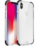 Mkeke Compatible with iPhone Xs Case,iPhone X Case, Anti-Scratch Shock Absorption Cover Case iPhone Xs/X Black