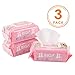 Deodorizing Hypoallergenic Pet Wipes with Fragrance Free Natural Organic for Cleaning Face Butt Eyes Ears Paws Teeth 100ct per Pack / 3Pack