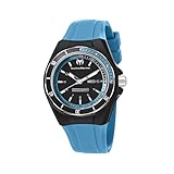 TechnoMarine Unisex 110014 Cruise Sport 3 Hands Black and Blue Dial Watch