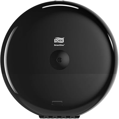 Tork SmartOne Toilet Roll Dispenser Black T8 High Capacity Elevation