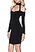 Prograce Womens Sexy Halter Choker Long Sleeve Bandage Bodycon Party Dress
