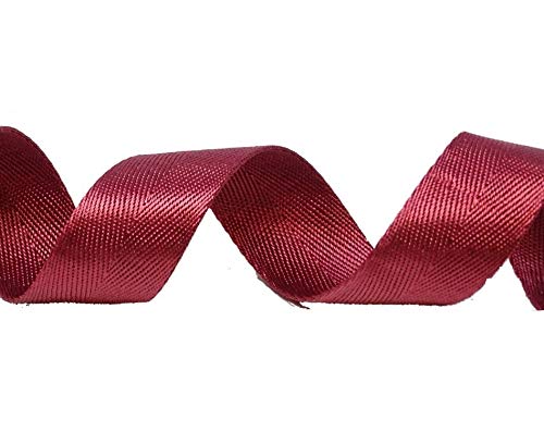 Berties Bows Cotton Blend Heavy Weight Webbing x 5 mtr, Wine, 5m