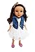 My Brittany's Ivory Lace Dress with Denim Vest for Wellie Wisher Dolls and Hearts to Heart Dolls