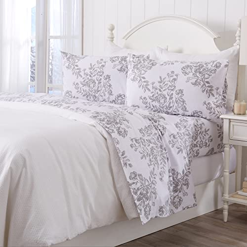 Great Bay Home 100 Turkish Cotton Full Flannel Sheet Set