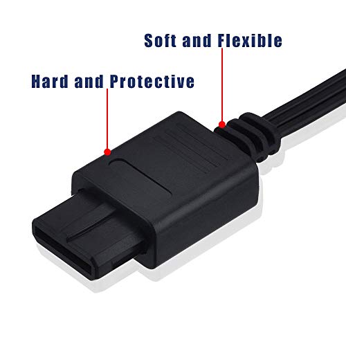N64 AV Cable - 6FT Composite SNES /N64 to RCA Stereo Audio Video Cable TV Adapter for Nintendo 64 N64, Super Nintendo (SNES), Gamecube GC