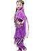 Astage Girls Oriental Belly Dance Sets Costumes All accessories Purple M(Fits 6-8 Years)