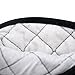 Deconovo Quilted Thick Kitchen Oven Mitt and Pot Holder Set Heat Resistant Flame Retardant Coating 100% Cotton Set of 2, Charcoal Black