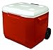 Coleman Wheeled Cooler, Red, 45 Quart