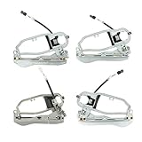 Set of 4 Front and Rear Outside Exterior Door Handle Carrier for BMW E53 X5 2000 2001 2002 2003 2004 2005 2006
