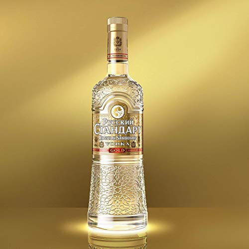 Russian Standard Vodka Gold (1 x 700 ml), russischer Vodka aus St. Petersburg, Premium-Vodka mit Extrakten von… – Bild 3