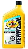 Pennzoil Platinum Full Synthetic Motor Oil  5W-30, 1 Quart - Pack of 1