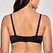 DELIMIRA Women's Strapless Bra Plus Size Underwire Convertible Non Padded Black 46DD