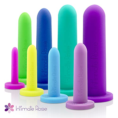 Intimate Rose Medium 4Pack Silicone Dilators for Women & Men, Sizes 3
