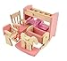 Glamorway Baby Kids Play Pretend Toy Design Wooden Doll Furniture Dollhouse Miniature Toy Children Gifts for Bunk Bed
