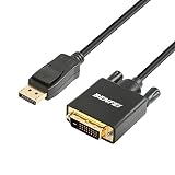 Benfei DisplayPort to DVI 10 Feet Cable, Display Port to DVI-D Male to Male Adapter Gold-Plated Cord 10 Feet Black Cable for Lenovo, Dell, HP and Other Brand