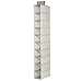 mDesign Hanging Fabric Cupboard - The Ideal Fabric Hanging Cabinet with 10 Shelves and Zig Zag Pattern - Perfect Hanging Storage for Clothes, Shoes, Accessories and More - Beige