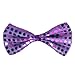 SeasonsTrading Purple Sequin Bow Tie ~ Fun Costume Party Accessory (STC12063)