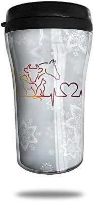 Dog Cat Horse Heartbeat Coffee Cup Personalized Travel Mug