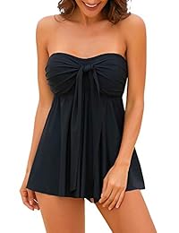 LookbookStore Halter Bandeau Tankini de dos piezas para dama
