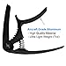 GUITARX X1 Capo for Acoustic Guitar, Electric Guitar Capo - Also For Bass, Ukulele, Banjo and Mandolin - #1 Brand Among Guitar Capos - Aluminum Alloy, Black