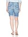 Riders by Lee Indigo Women's Rolled Cuff Midrise Denim Bermuda Short Inseam, Light wash, 10 AVG
