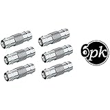 BNC Connector - Coupler (6 Pack) BNC Female to Female, Adapter for CCTV