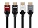 Monoprice MP-RD3 Select Metallic Series High Speed HDMI Cable, 4K @ 24Hz, 10.2Gbps, 28AWG, 3ft, Red