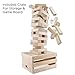 Sunny & Fun Giant Toppling Tower - 60 Jumbo Wooden Blocks Stacks to 5+ Feet - Oversized Indoor & Outdoor Stacking Game for Adults & Kids w/ 2-in-1 Storage & Table Crate - for Party Yard Lawn Backyard