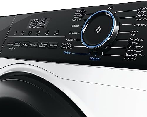 I-Pro Series 3 HD90-A3939-IB- Secadora con Bomba de Calor de 9KG, Función Vapor I-Refresh, Función Antiarrugas,Depósito de Agua, Inicio Diferido, Motor Inverter, I-Time, 15 programas